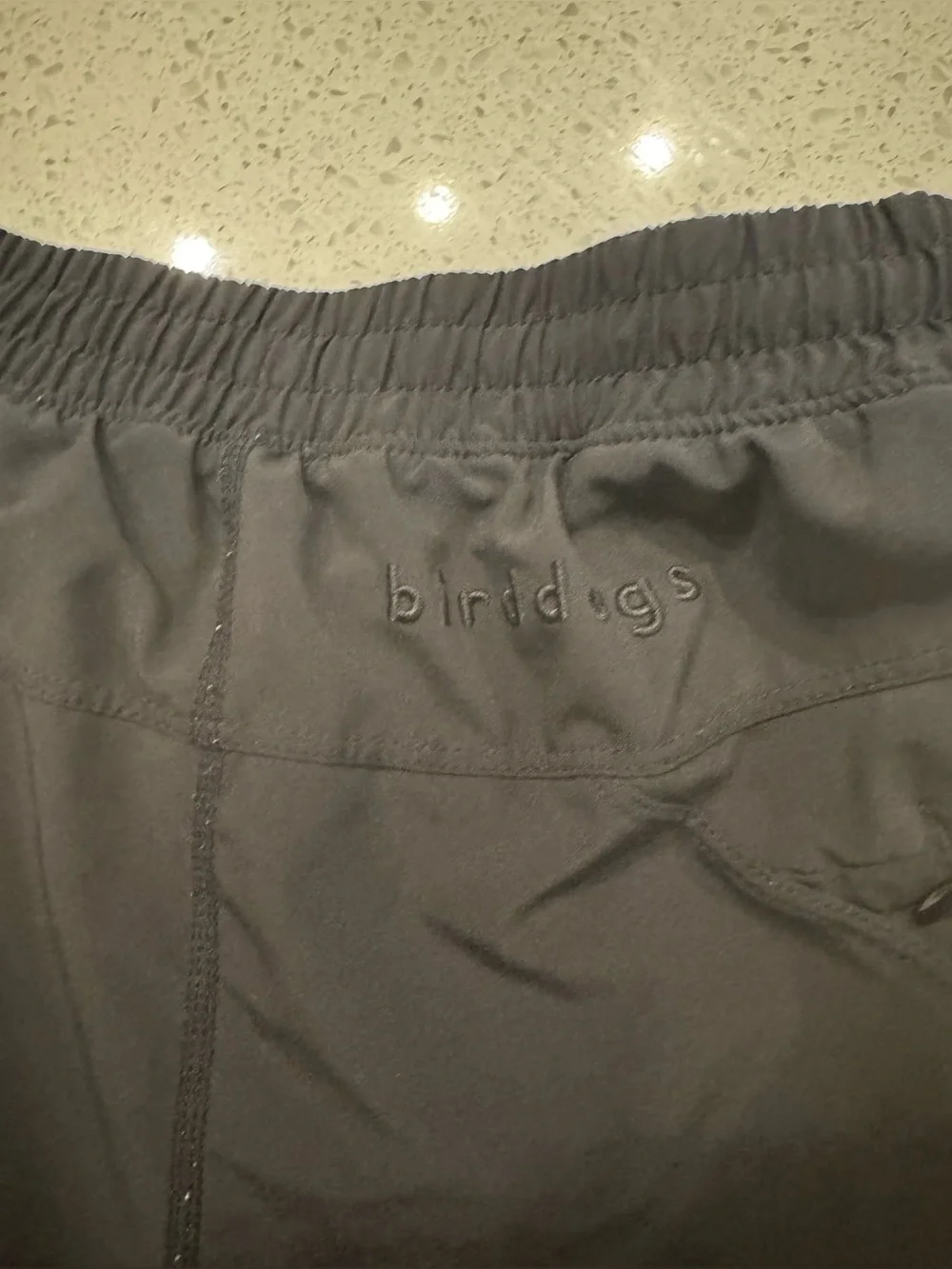 Bird Dog Men’s Small Black Lined Shorts 8” Inseam Athletic Performance Black
